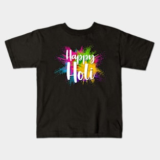 Celebrate Holi Indian Hindu Spring Festival Color Splash Kids T-Shirt